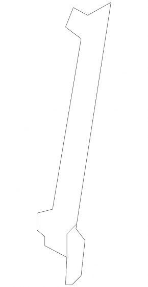 Front left door glass guide Nissan Leaf 18- front