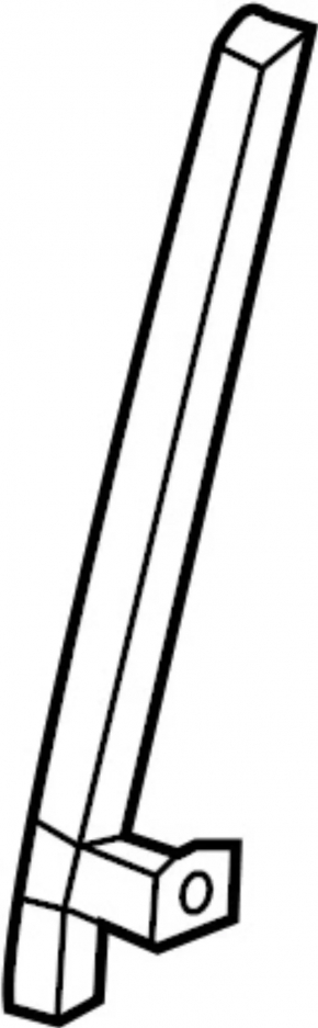 Front left door glass guide Infiniti QX50 19-20