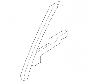 Rear right door glass guide Hyundai Elantra AD 17-20