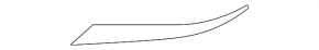 Hyundai Santa FE 19-20 front bumper center molding for camera