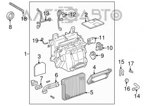 Lexus IS200 IS300 99-05 Heater Radiator