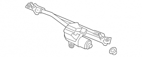 Windscreen wiper trapezoid with motor Audi A4 B9 17-25