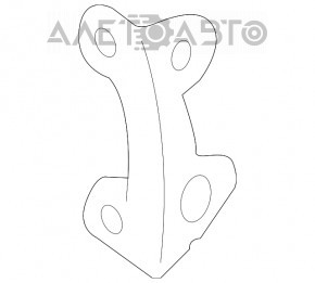TV strut bracket left Porsche Macan 15-