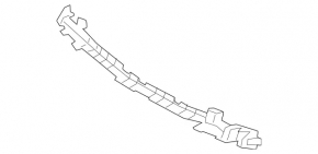 Front bumper bracket, central lower, Mercedes C-class W205 19-21