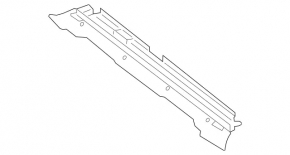 Lower radiator deflector Mercedes GLC 16-22