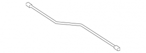 Brake hose rear left Mercedes GLA 14-20