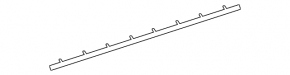 Front door glass seal left Mercedes GLC 16-22 inner