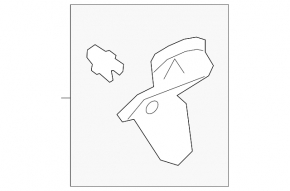 Rear window trim upper right Ford Focus mk3 11-18 5d gray