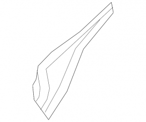 Left windshield wiper seal for Mazda CX-3 16-21