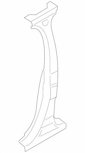 Body pillar center left Lincoln Nautilus 19-23