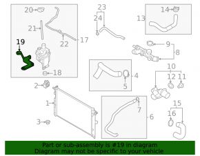 Bracket for expansion tank of cooling Mazda CX-30 20- 2.5