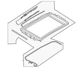 The panoramic mechanism of the Porsche Cayenne frame 19-26