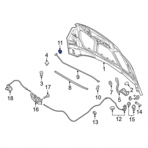 Ford Escape MK3 13- Hood Strut Lock