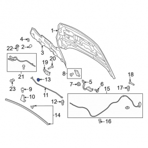 Ford Escape MK3 13- Hood Strut Lock