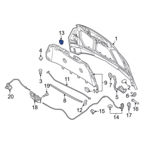 Ford Escape MK3 13- Hood Strut Lock
