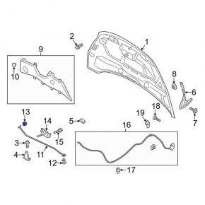 Ford Escape MK3 13- Hood Strut Lock