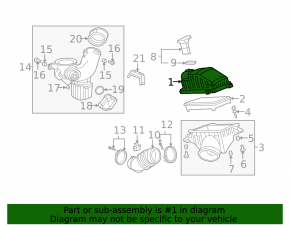 07-09 Acura MDX Air Filter Housing Upper