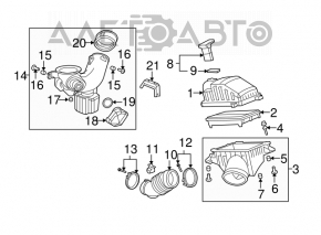07-09 Acura MDX Air Filter Housing Upper