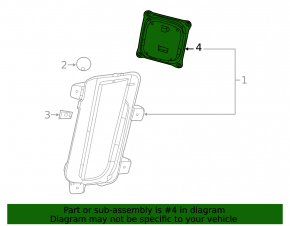 Right fog light ignition unit for Cadillac CTS 14-19