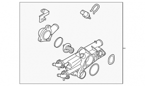 Thermostat housing Hyundai Sonata 11-14 2.0
