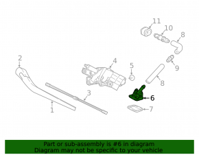 Volvo XC60 18-23 Rear Window Washer Nozzle