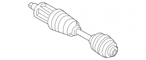 Drive axle shaft front left BMW 3 F30 12-18 AND
