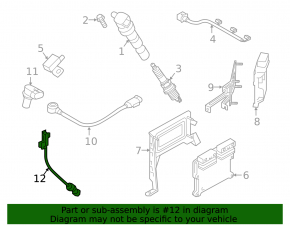 Crankshaft Position Sensor Kia Sorento 10-15 3.3