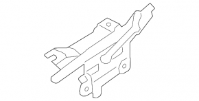 Right hood hinge for BMW 3 F30 4d 12-18