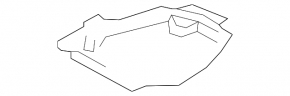 Fuel tank guard right Subaru Impreza WRX GH 08-14