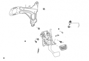 Brake pedal Toyota Rav4 19-