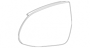 Mirror element right BMW X5 G05 19-23 heated, aspherical
