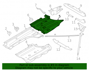 Underbody protection rear right BMW X3 G01 18-21