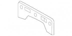 Toyota Rav4 13-15 Front Bumper License Plate