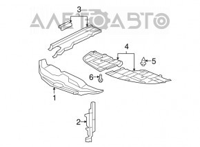 Right engine cover for Lexus ES350 07-12