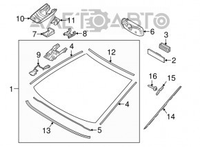 Windshield Toyota Camry v70 19-20 for projection