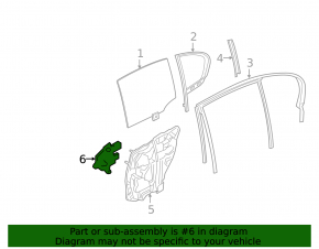 Rear left window lift motor BMW 5 G30 17-23