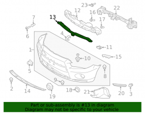 Mitsubishi Outlander 10-13 TV top bar