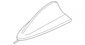 Antenna housing fin BMW 5 G30 17-23