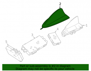 Antenna housing fin BMW 3 G20 19-