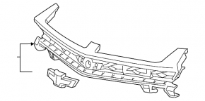 Grille grill Chevrolet Camaro 16- SS without emblem