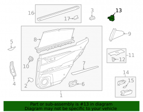 Front right window lift control for Lexus ES300h ES350 13-18 black, auto