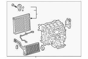 Heater housing bare Toyota Rav4 19-22