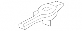 Radiator bracket lower left Audi Q3 8U 15-18 complete