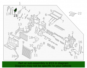 Actuator motor heater drive air conditioner Kia K5 21-26