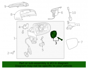 Motor side left mirror Mercedes W213 E 17-23
