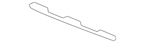 Lower right grille molding for Mercedes GLC 300 20-22 chrome