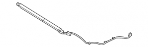 Right tailgate shock absorber Mercedes EQS SUV-class X296 23-25 electric