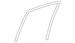 Rear left glass seal for Mazda3 03-09 HB