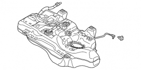 Fuel tank Mazda CX-30 20-21 2.5 FWD