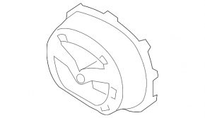 Mazda CX-3 grille emblem base 19-21